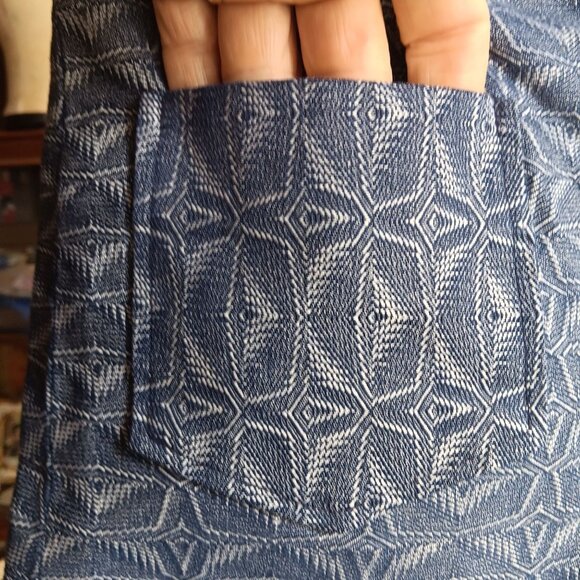 27W True Vintage 1960's Geometric Mod Hippy Shorts Buttonfly 1OF1 Handmade - Picture 4 of 6